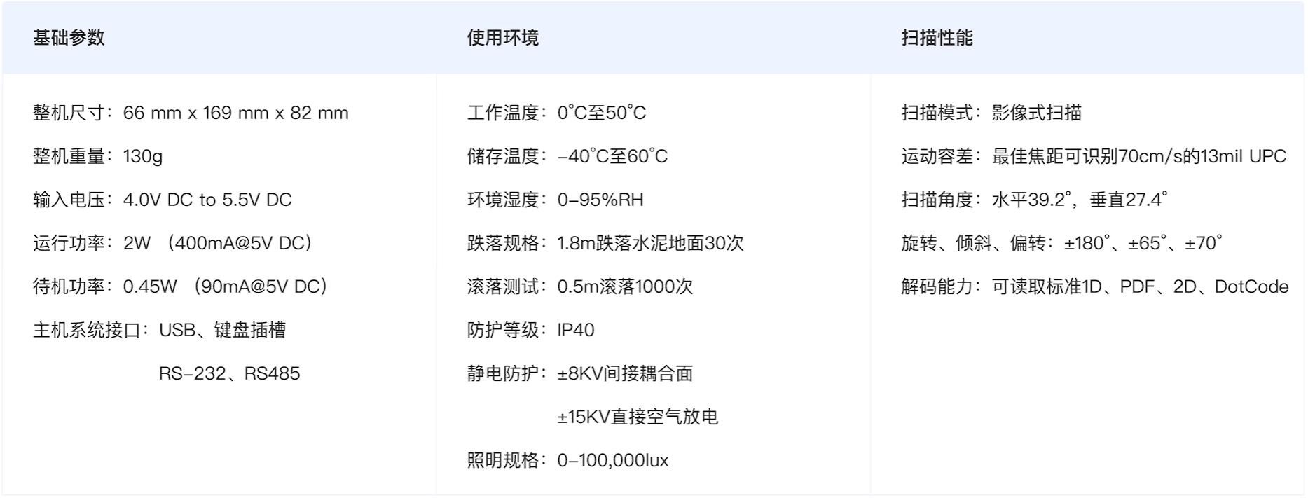 手持扫码枪